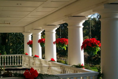 Main House Porch Ready for Christmas