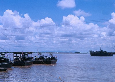 Military Police Patrol Boats at Anchor near Saigon