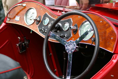 Dashboard of 1937 MG