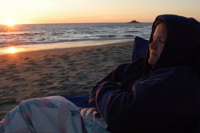 Laurie at sunset