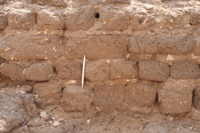 D. Execavated mud bricks - Sakara.JPG