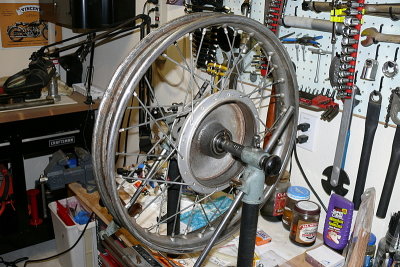 front wheel before disassembly