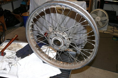 rear wheel before disassembly