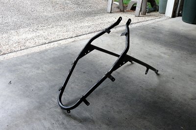 rear frame after straightening