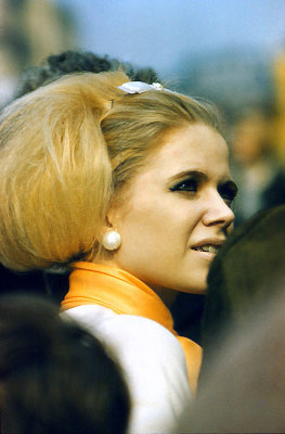 Sixties girl in the market
