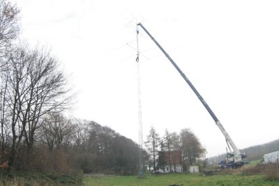 Crane in action