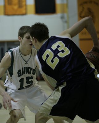 Seton Catholic Central's Boys Varsity Basketball Team versus Susquehanna Valley HS in the Section Four Tournament