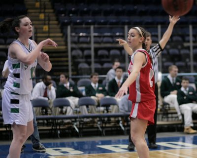 Seton Catholic Central's Girls Varsity Basketball Team versus Chenango Valley HS in the Section Four Tournament