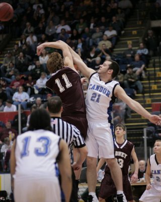 Sidney High School versus Candor in the Section Four Basketball Tournament