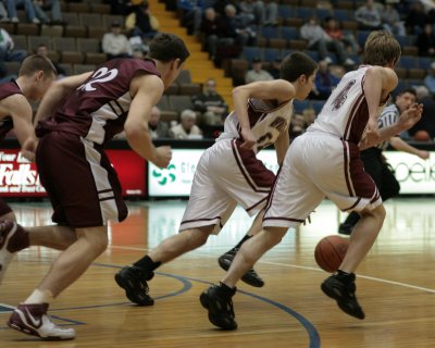 Charlotte Valley High School versus Chateaugay in the Class D Semifinals of the NYSPHSAA State Championship Tournament