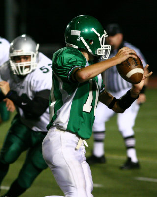 Seton's James Haranek looking downfield for a receiver
