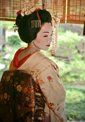 Dressed as a maiko