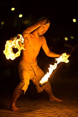 Kyoto fire dancer