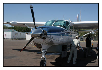 Vliegen naar Okavango Delta (Botswana)