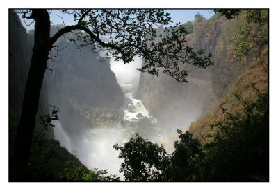 Victoria waterval in Zimbabwe.