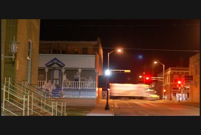 truck and porch