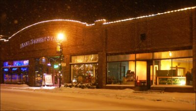 The Historic Viroqua Public Market in Snow