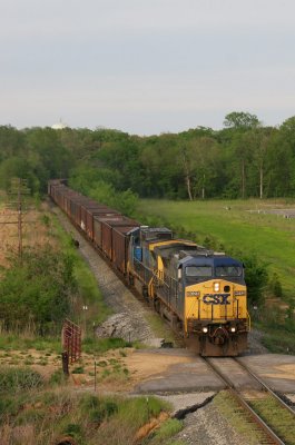 The EVWR takes a CSX coal train west towards Patiki mine.