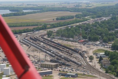 CSX North Howell and South Howell Yards as seen from the seat of an ultralight.