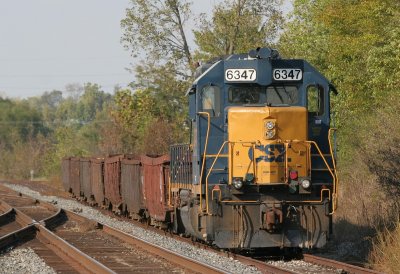 Work train parked on Old Kings