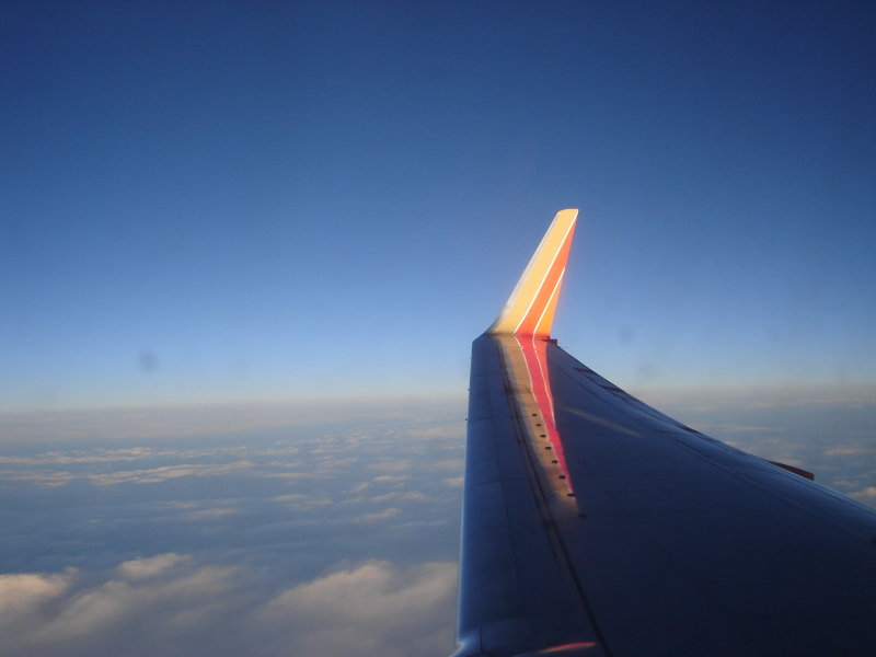 Southwest Wing Tip Reflection