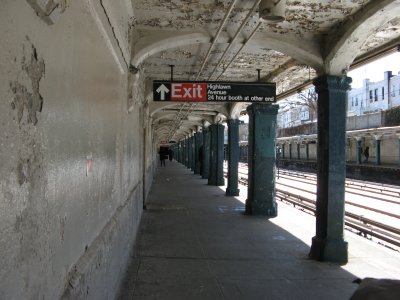 Rundown Subway Station