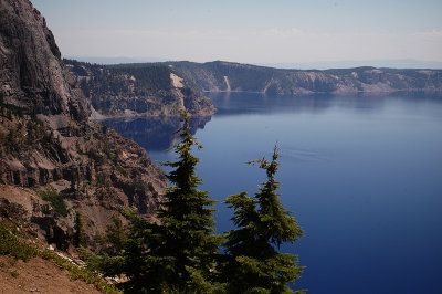 Crater Lake to the North and West