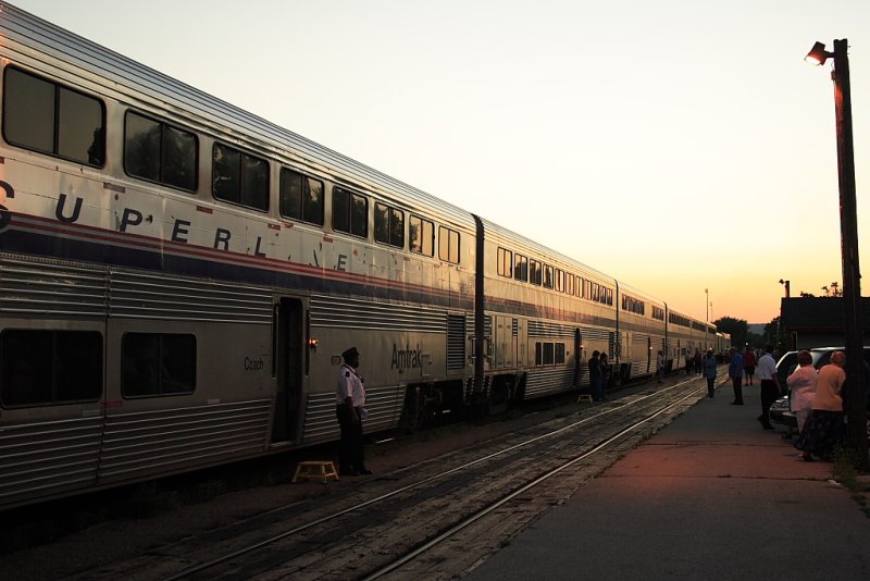 Amtrak at Winnona, Minnesota.