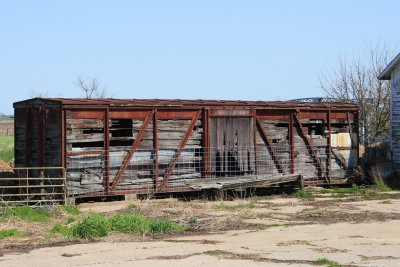 Wooden boxcar