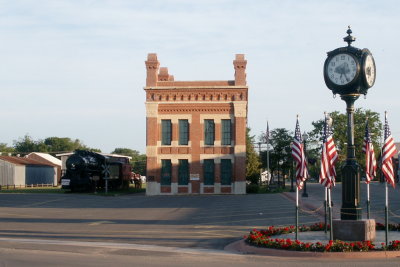 Amboy, Illinois Central Depot, clock.JPG