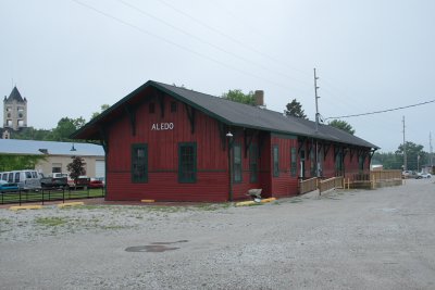 Chicago, Burlington &Quincy Depot at Aledo, Illinois