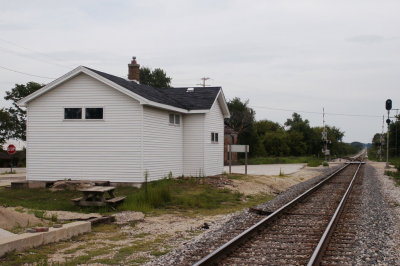 Illinois Central Depot at Burlington, Illinois
