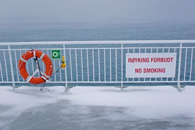 No smoking - on the ferry Bastøferja (Horten - Moss)