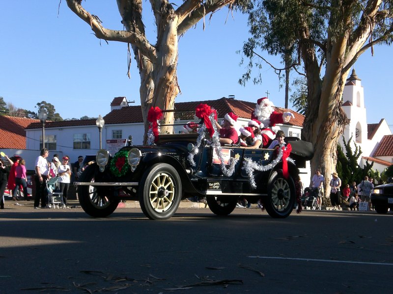 Santa Claus brings up the rear