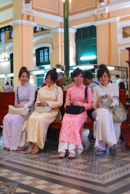 Four Miss Saigon in Main Post Office, Saigon