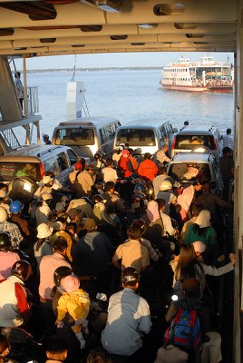 Passengers in ferry