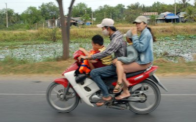 Family bike with natural air conditioning