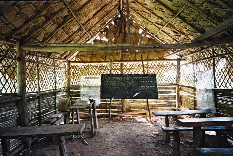 Akha school in village