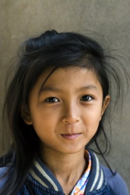 Girl at Baci ceremony - Vientiane province