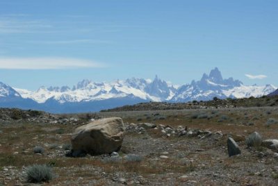 The Andes from the road beteen El Chalten & El CAlafate