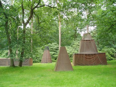 kroeller-mueller sculpture garden - tents