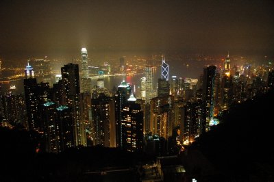 Hong Kong at night from The Peak