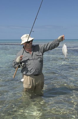 Larry hooks a Palmetto