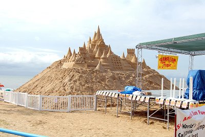 World's Tallest Sandcastle 35 feet