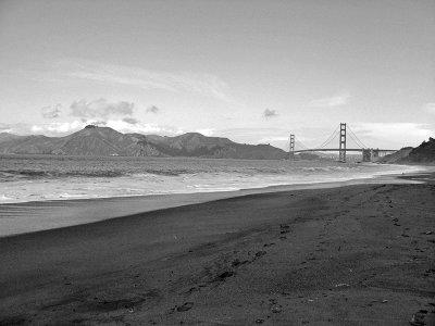 Marin Headlands and Golden Gate <br />3661bw