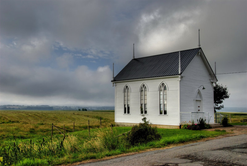 Church near Evangeline Beach, Nova Scotia