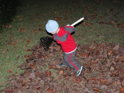 Brooks with his new rake