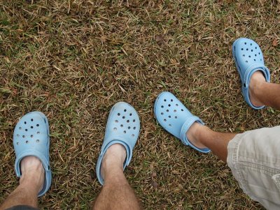 Matt and Dad's crocs