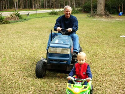 Papa and Brooks 4 wheeling