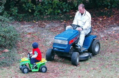Brooks and Dad 4 wheeling
